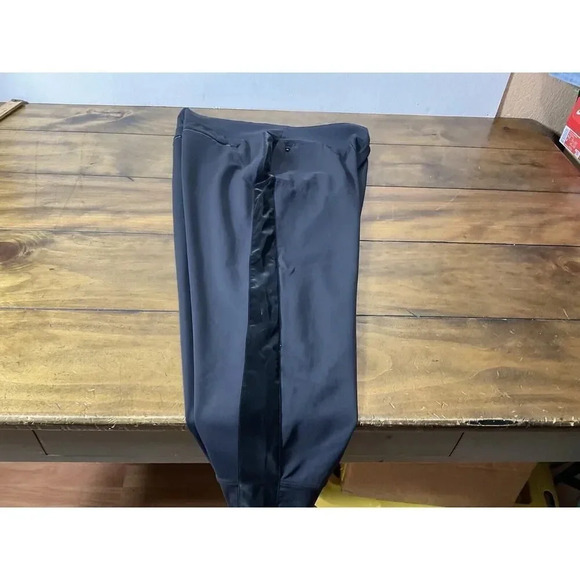 Athleta Venice Velvet Stripe Jogger Black Pockets Women’s Size XL - Picture 8 of 11